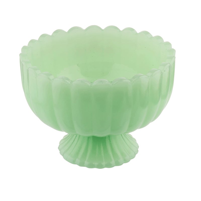 Tablecraft HJ453 Sundae Dish, 4.5" x 4.5" x 3.25", Green - Image 1